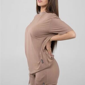 Comfrt Cloud Lounge Tee - Mocha sz Small